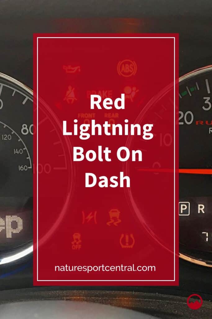 Red Lightning Bolt On Dash