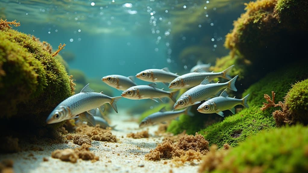 fathead minnows seasonal diet