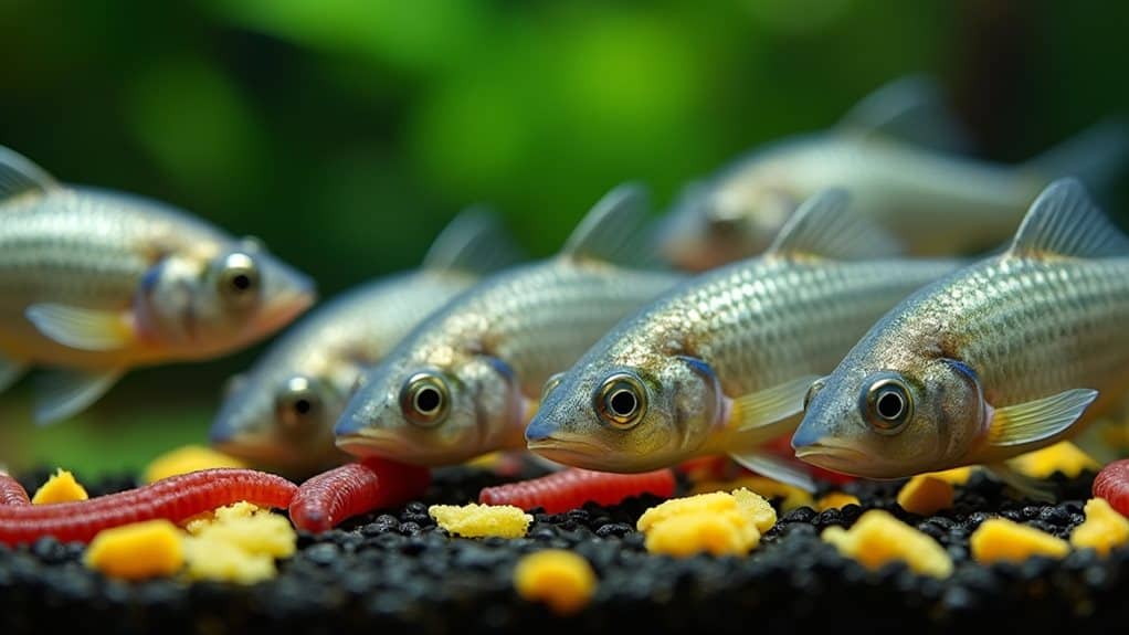 feeding schedule for minnows