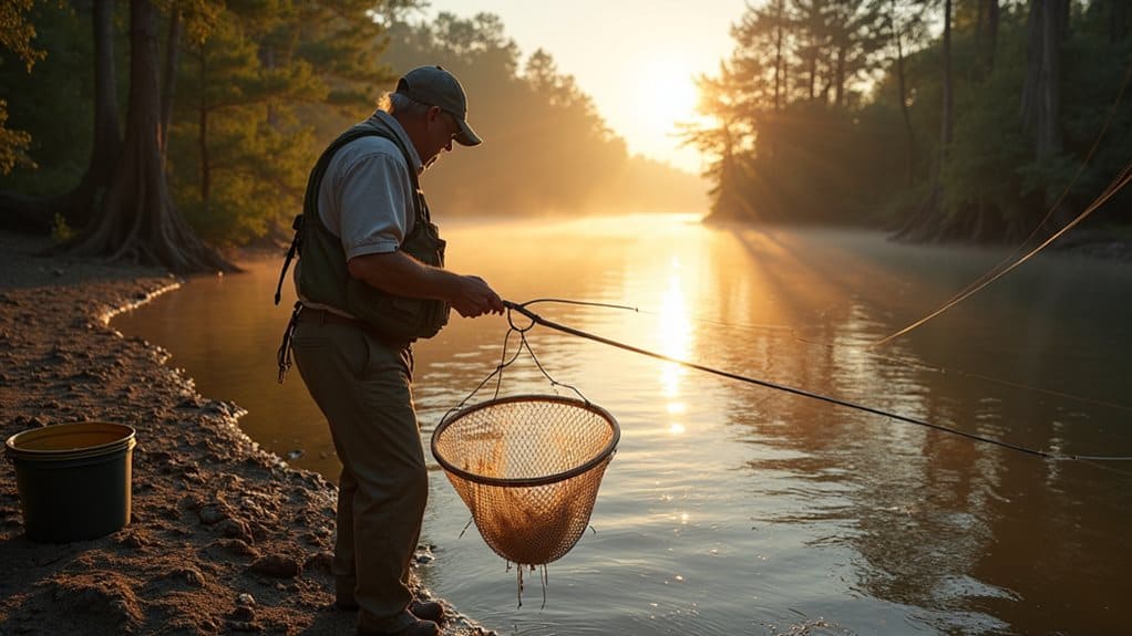 prepare fresh shad bait