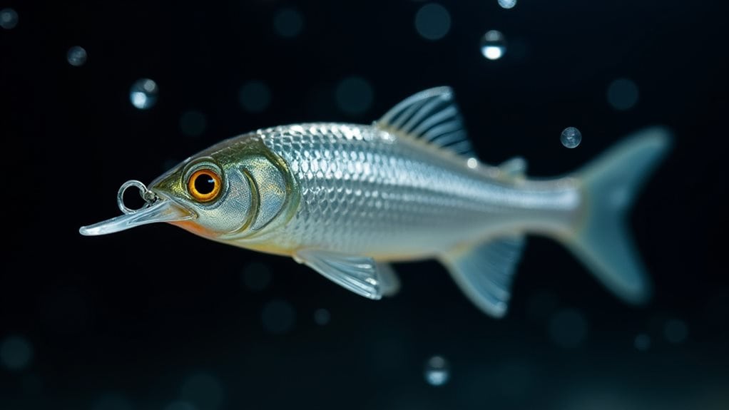 realistic baitfish lure action