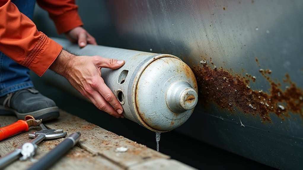 sacrificial anodes for protection