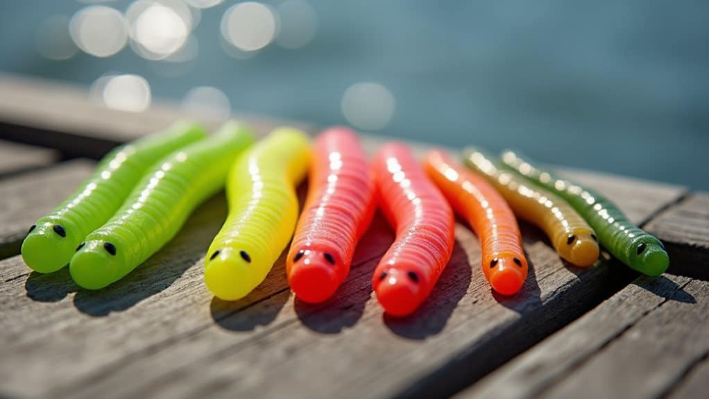 worm color and size