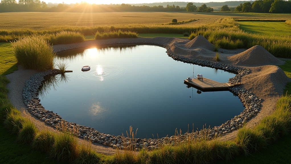 large catch fishing pond