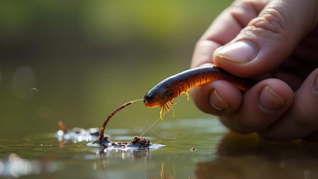 match worm color to water