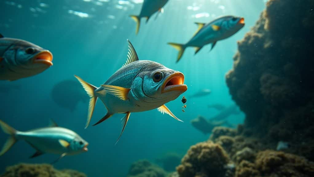 mouths capture prey swallow