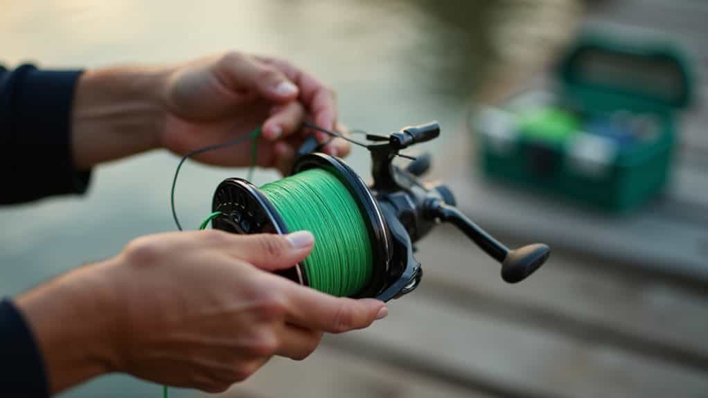 prevent tangles when spooling
