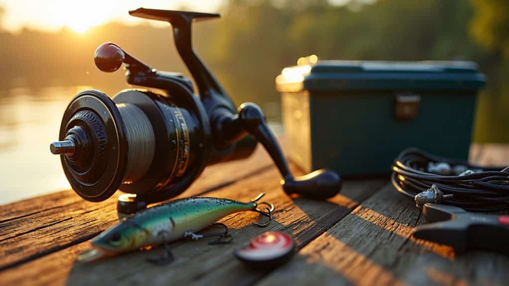 set up bass fishing tackle