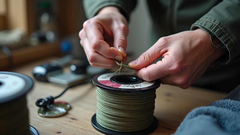 stretch braided line to reduce memory