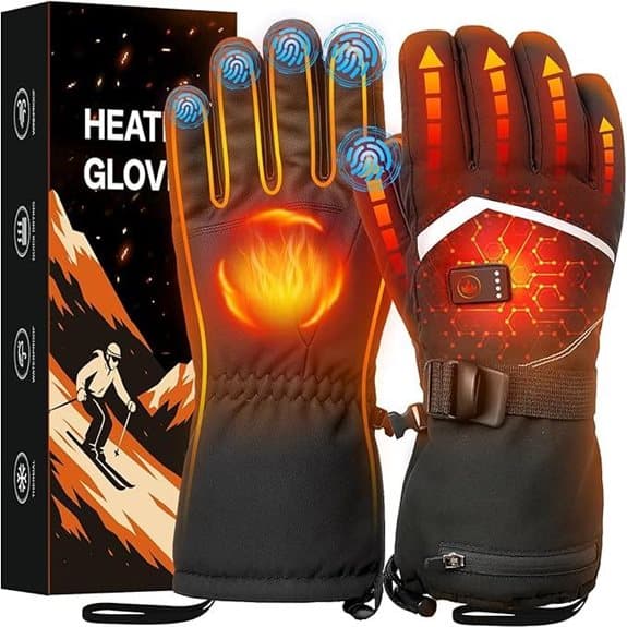 Rechargeable Heated Gloves for Cold Weather Activities