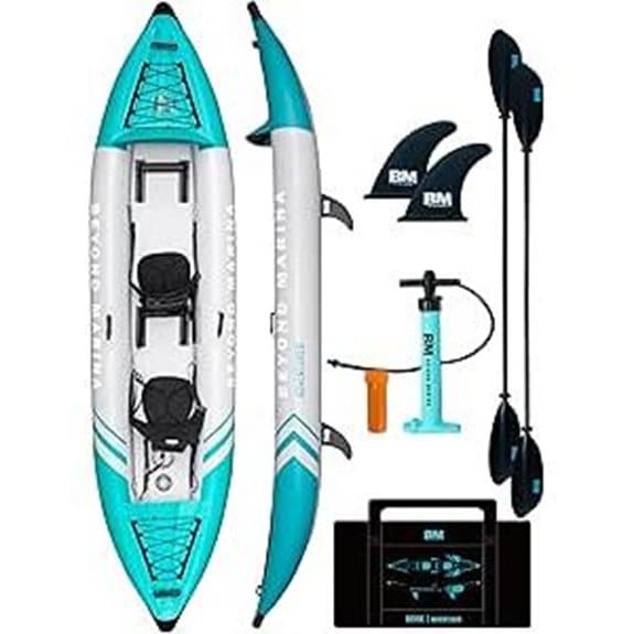 BEYOND MARINA Inflatable Tandem Kayak (12.5ft)