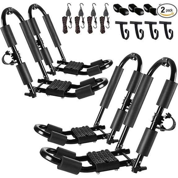 FORWODE Premium Kayak J-Bar Roof Rack (2 Pair)
