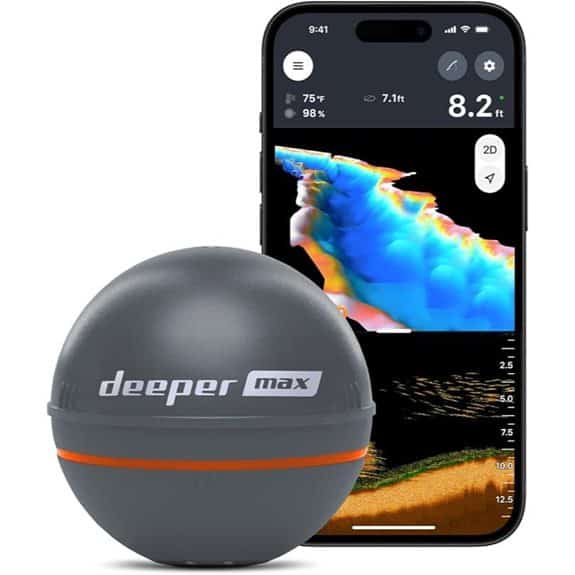 Deeper MAX Castable GPS Fish Finder with App