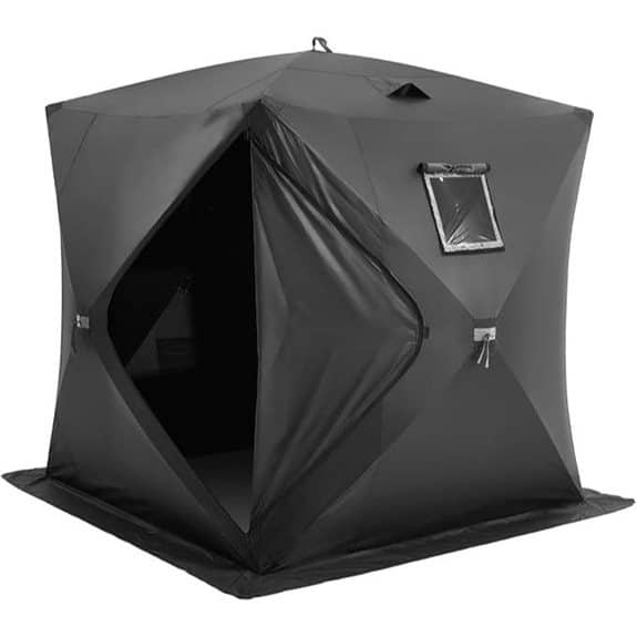 VEVOR Pop-Up Ice Fishing Tent with Carry Bag