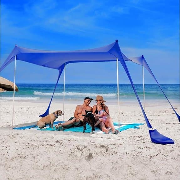 SUN NINJA Beach Tent Sun Shelter UPF50