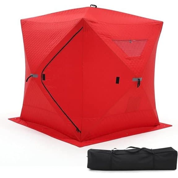 3-Layer Insulated Pop-Up Ice Fishing Shelter