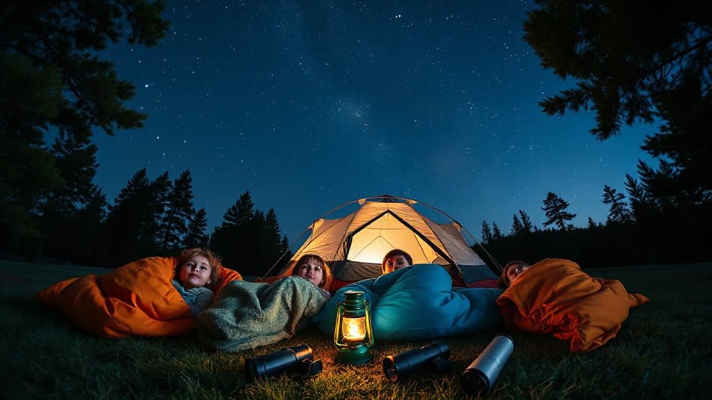 backyard family starlit campout