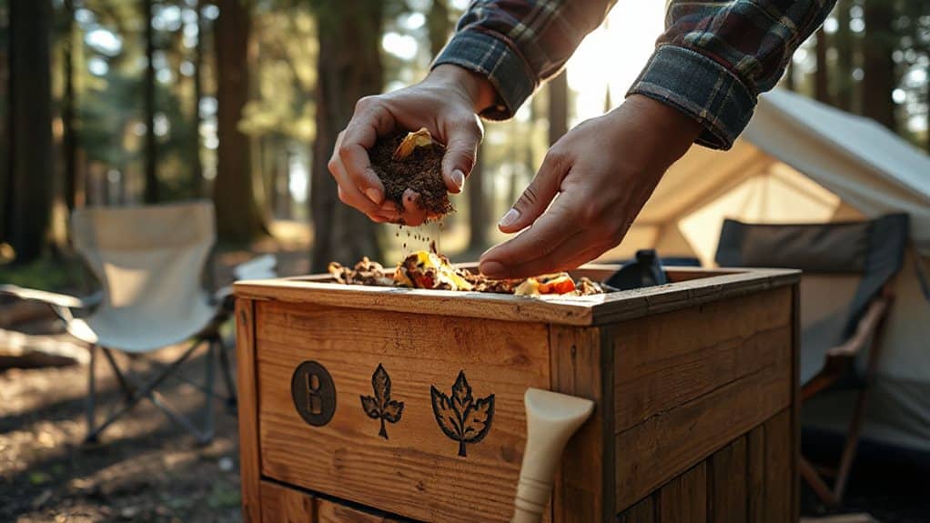 compost only in designated areas