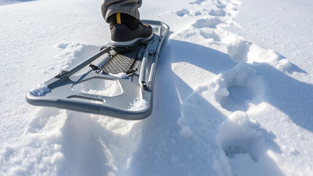 distributes weight to prevent sinking