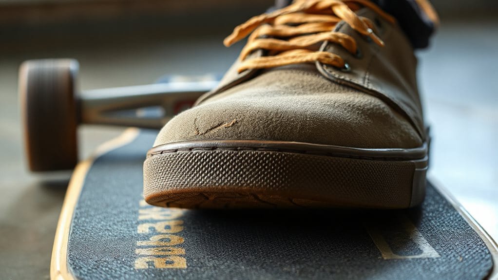 durable reinforced flat soled skate shoes