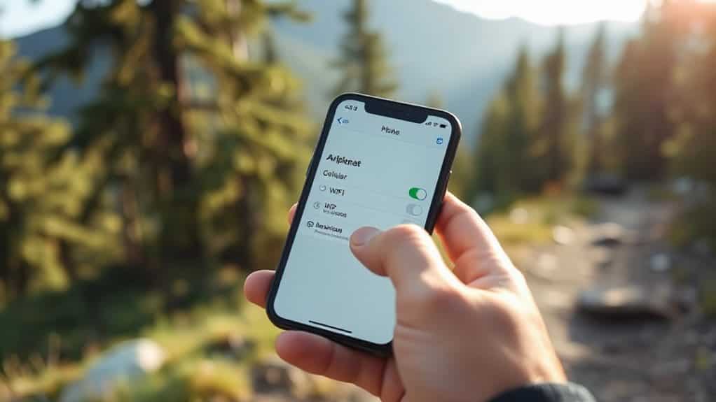 enable airplane mode conserve battery