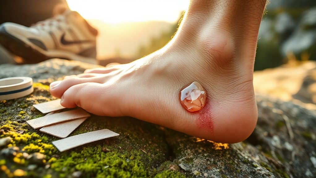 friction from ill fitting boots