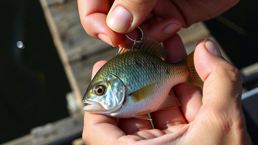 hook bluegill for bait