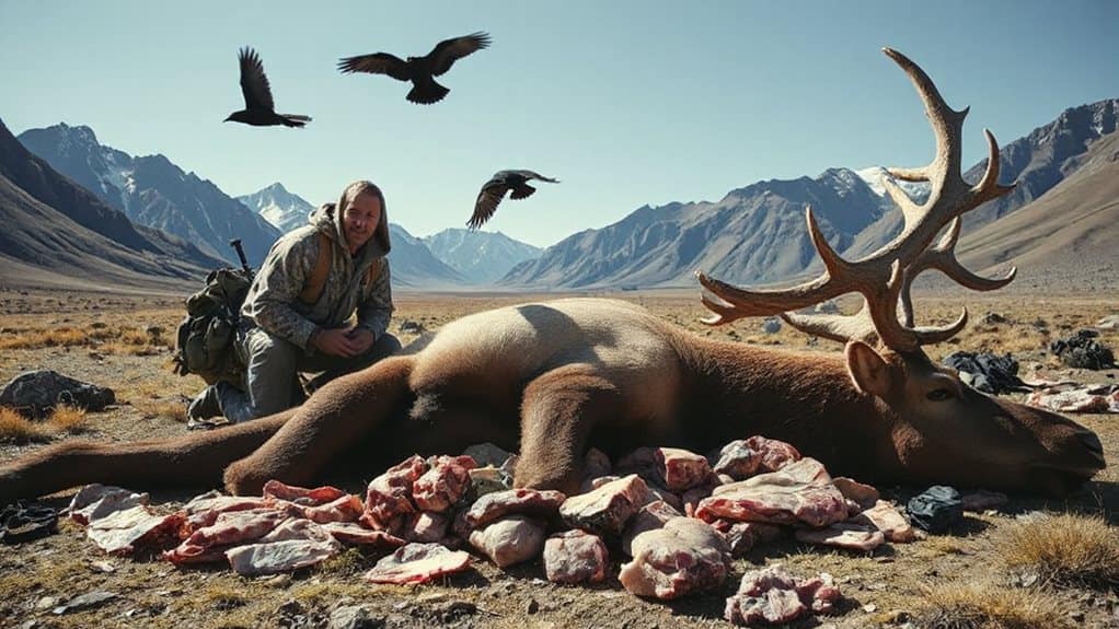 hunting burns more calories