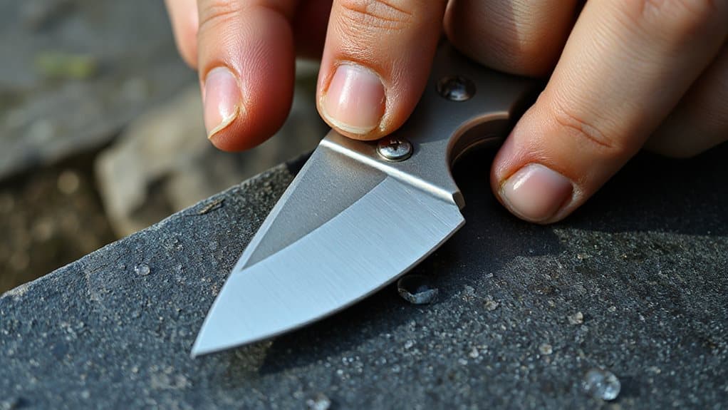 keep blades at twenty degrees