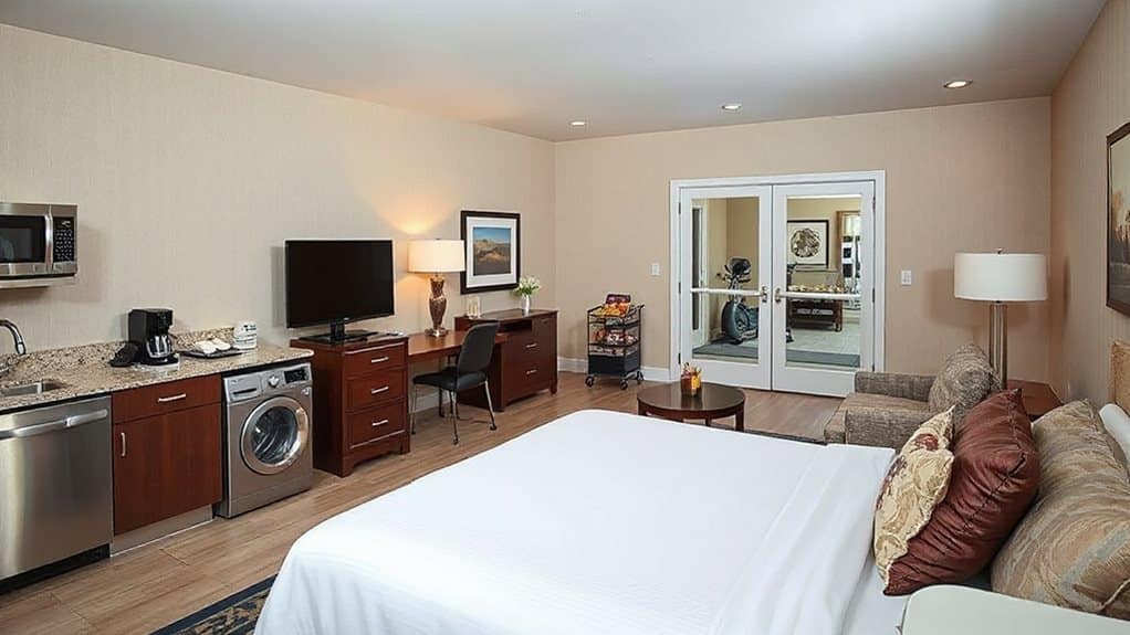 kitchen laundry workspace compressor