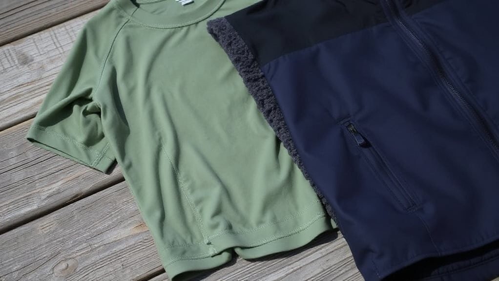 layered clothing for outdoor comfort