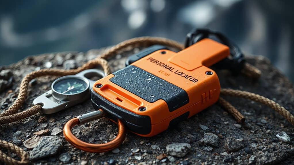 manually activated satellite distress transmitter