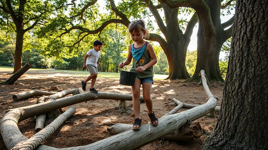 park made obstacle course play