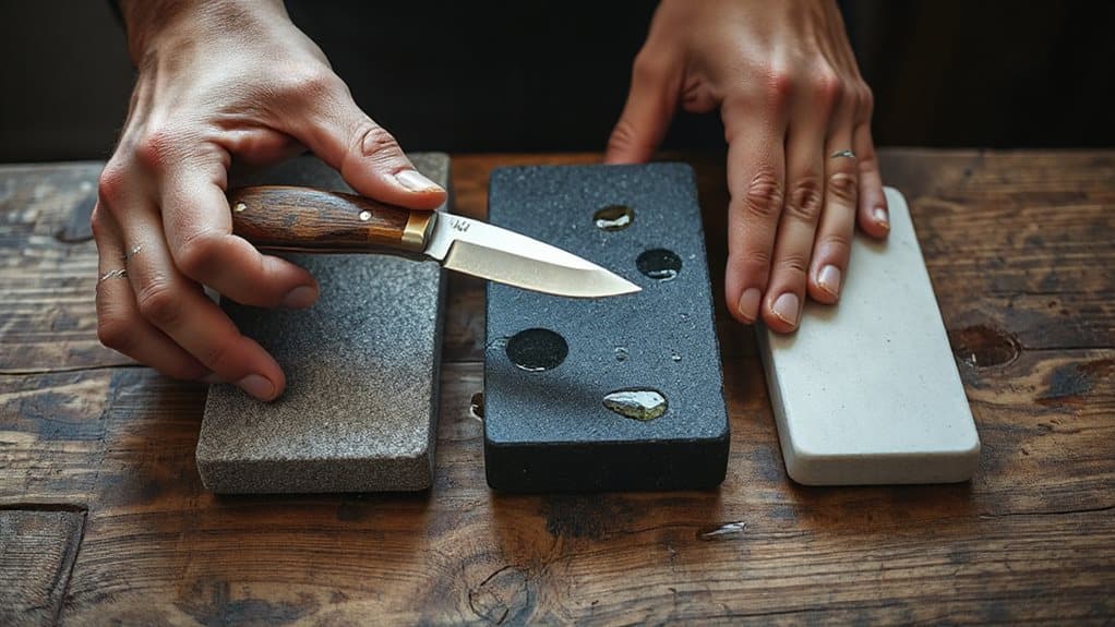 pocket knife sharpening stone choices