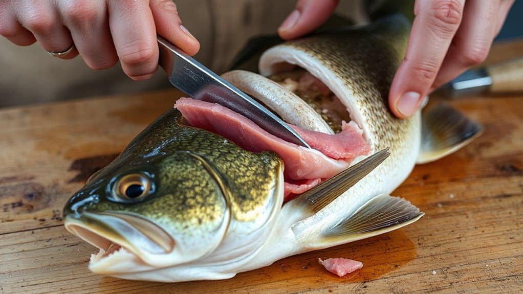 remove smallmouth bass ribs