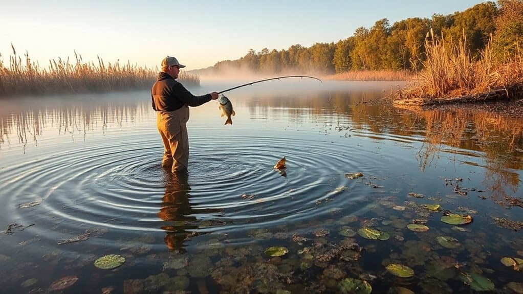 shoreline structure attracts bass