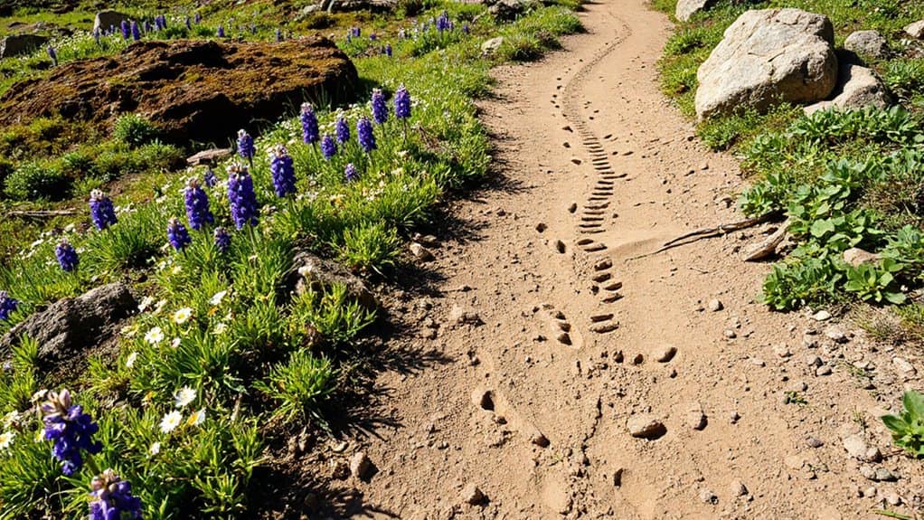 stay on trails single file