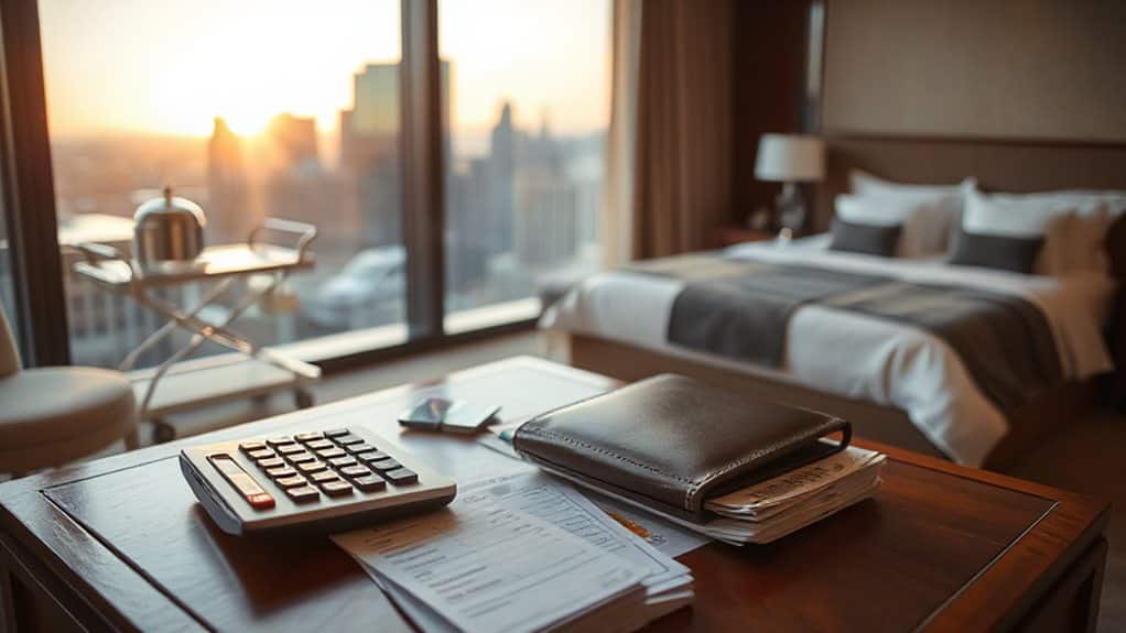 annual hotel cost breakdown