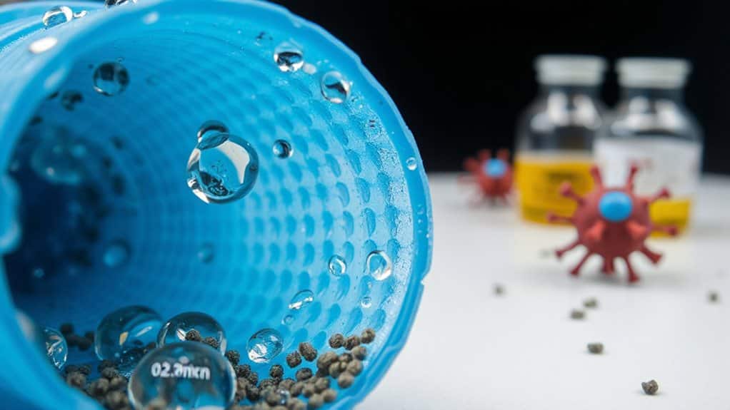 filters bacteria not viruses