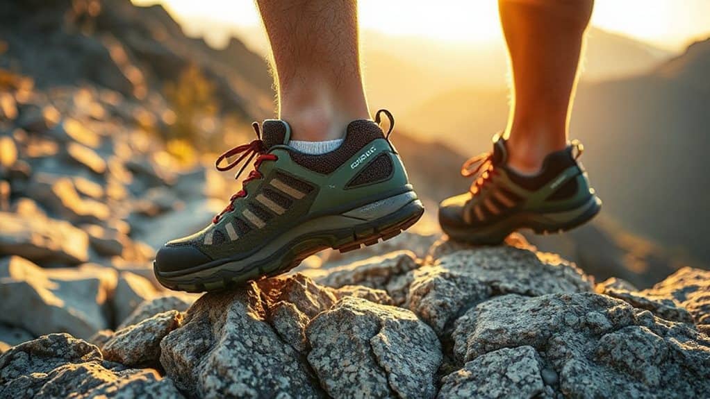 hiking climbing hybrid grip footwear