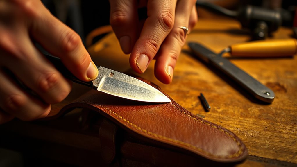 leather strop twenty degree strokes