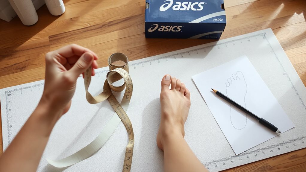 measure feet evening match chart