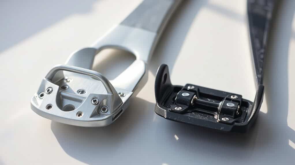 metal vs plastic ski bindings