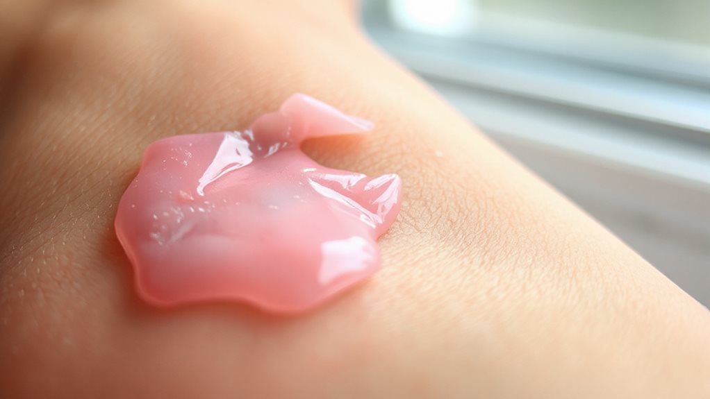 scab shedding new pink skin