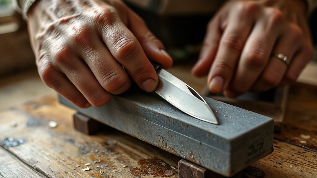 sharpening a pocket knife