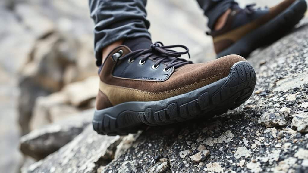 sticky flexible soles for precision