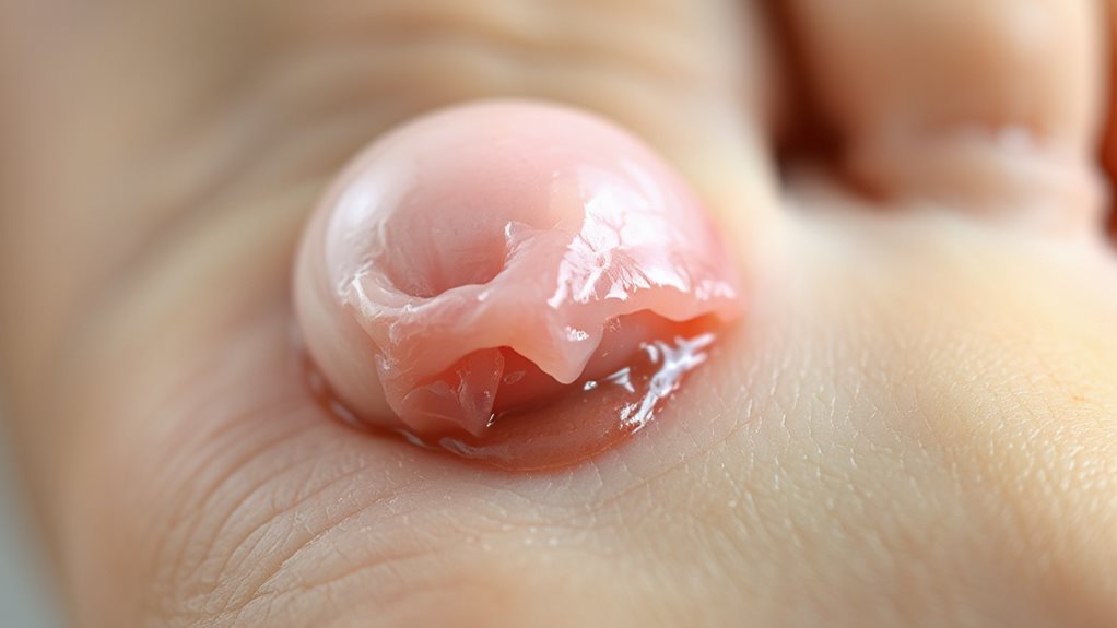 typical blister healing timeline