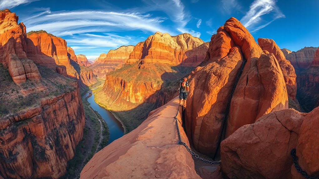 angel s landing 5 4 mile 1 488 foot ascent permit required