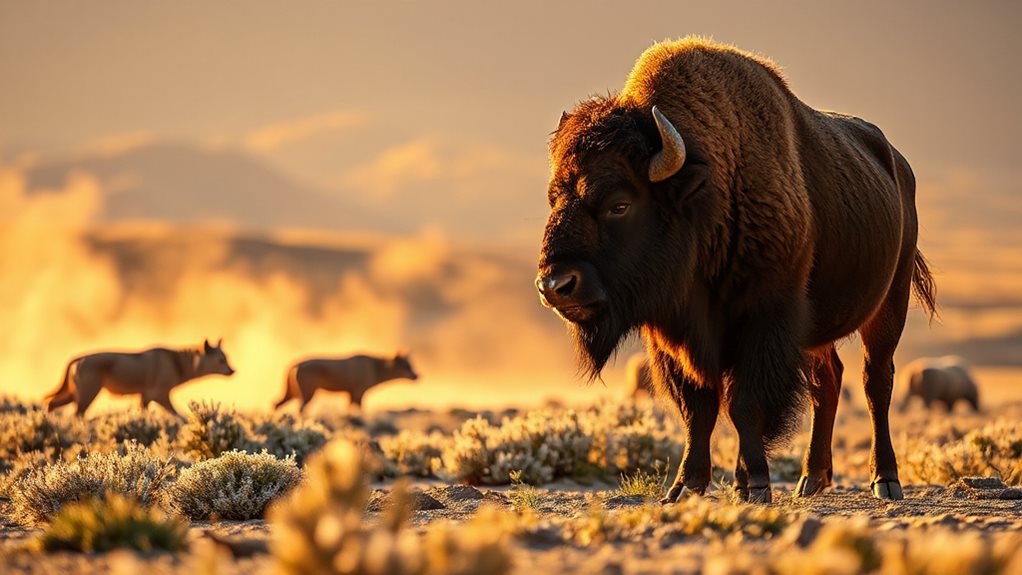 bison wolves grizzlies abundance