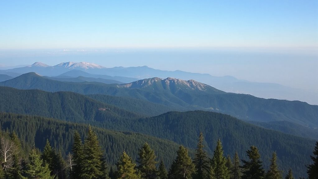 blue haze from scattering and sensitivity